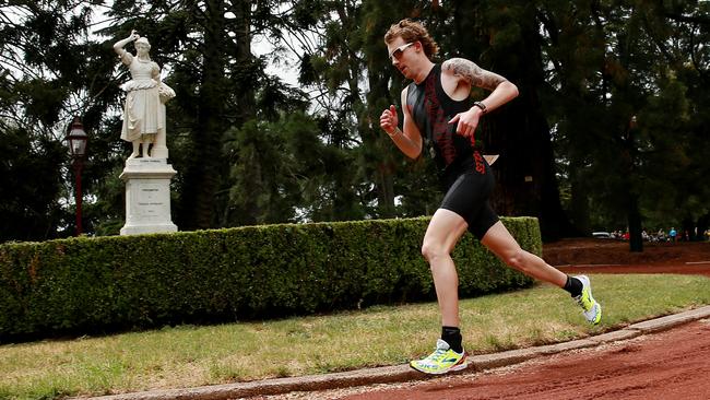 Ironman Ballarat 70.3, Victoria. Second place getter Jamie Huggett. (Colleen Petch)