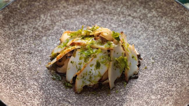 Fen’s abalone, smoked eel and shiitake mushroom is a must-eat dish.