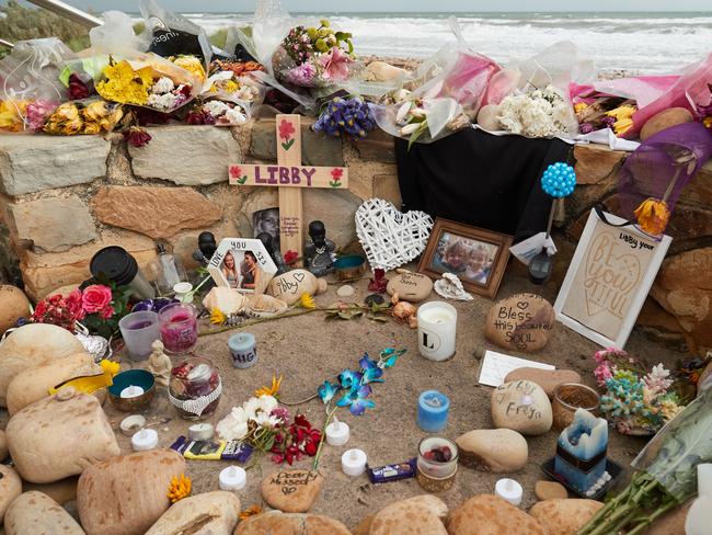 The Libby Bell shrine at the Moana Surf Life Saving Club in Moana.