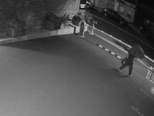 CCTV captures the man leaving the carpark. Picture: NSW Police