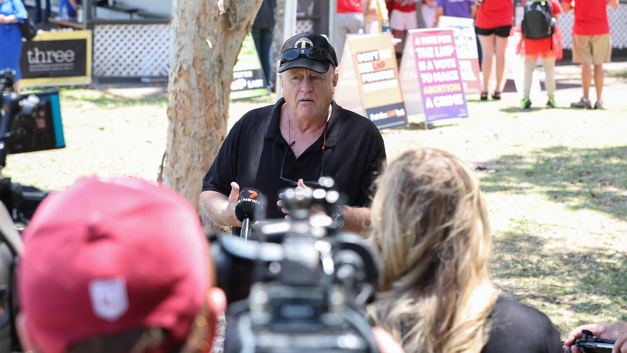 Mr Jessop speaking at Caloundra. Picture: Adam Head