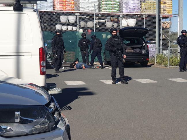 NSW Police have made an arrest at Bunnings in Byron Bay.