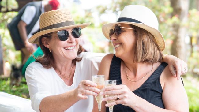 Club members enjoy the sun at Balmain Sailing Club. Picture: Thomas Lisson