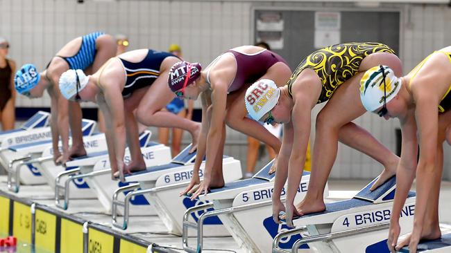 Action from the CASSA swimming championships. Thursday March 10, 2022. Picture, John Gass