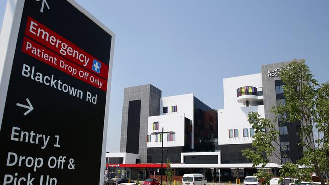 Security will be beefed up at Blacktown Hospital next week as the State Government trials new ways to stop violence in wards. Picture: Jonathan Ng