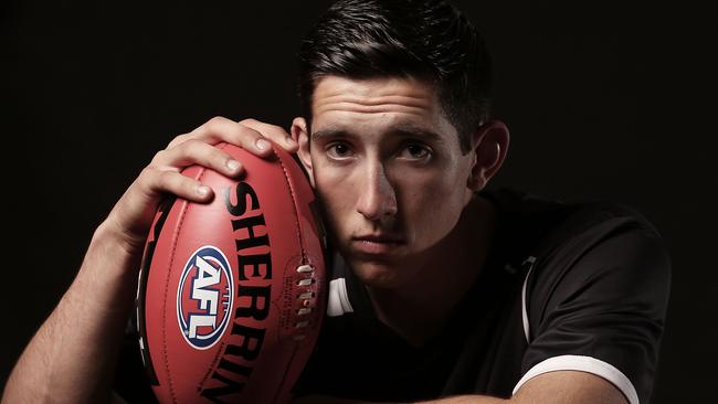 MELBOURNE, AUSTRALIA - OCTOBER 10: Jacob Weitering poses for a portrait during the 2015 AFL Draft Combine at Etihad Stadium on October 10, 2015 in Melbourne, Australia. (Photo by Scott Barbour/Getty Images)