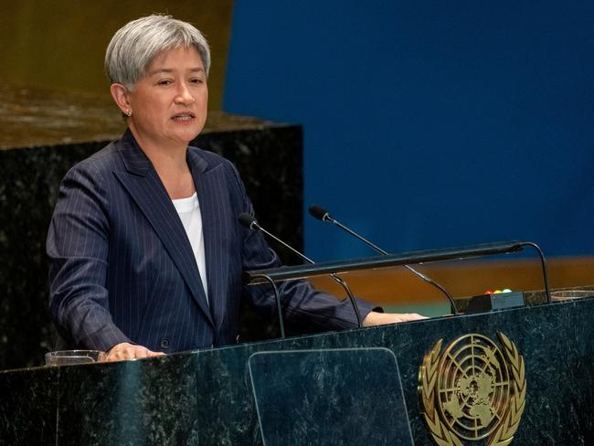 Minister for Foreign Affairs of the Commonwealth of Australia Penny Wong addresses the 