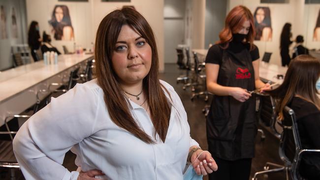 Celebrity hairdresser Marie Uva has hit back at claims by a former employee she was a bully during a civil court case. Picture: Jason Edwards