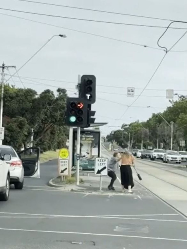 One woman slaps the other. Picture: Today