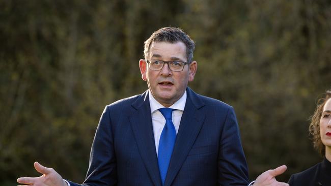 Daniel Andrews responds to the findings of Operation Sandon. Picture: Jason Edwards