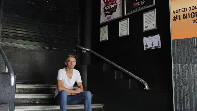 Artesian Hospitality partner Matt Keegan who has an interest in Sin City claims operator Rockbah Bar Pty Ltd is planning to take legal action against its landlord after being locked out - the landlord’s legal representatives have called any legal claim “fanciful”. Picture: Glenn Hampson