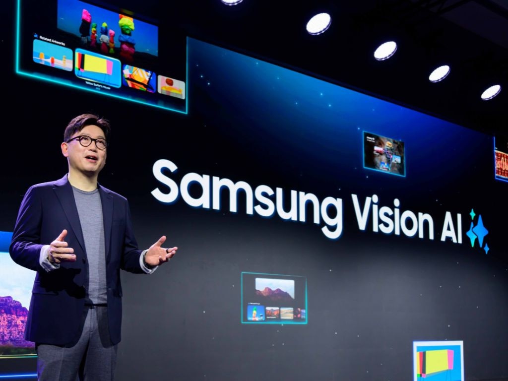 Samsung launching Vision AI the CES 2025 First Look event. Picture: Samsung Newsroom.