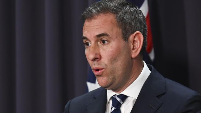 CANBERRA, Australia - NewsWire Photos - September 4, 2024: Federal Treasurer Jim Chalmers holds a press conference on National Accounts data at Parliament House in Canberra. Picture: NewsWire / Martin Ollman