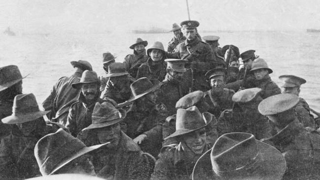 <span id="U611001076500Lo" style="font-size:9pt;">A lifeboat carries Australian First Divisional Signal Company men to Anzac Cove.</span>                        <span id="U611001076500xMB" style="font-family:'Guardian Sans Medium';font-weight:medium;font-style:normal;"><span id="U6110010765006JH" style="font-size:9pt;"/> Picture:  </span>AUSTRALIAN WAR MEMORIAL                        <span class="h3">ANZAC DAY. THE DEATHLESS ARMY OF GALLIPOLI</span>