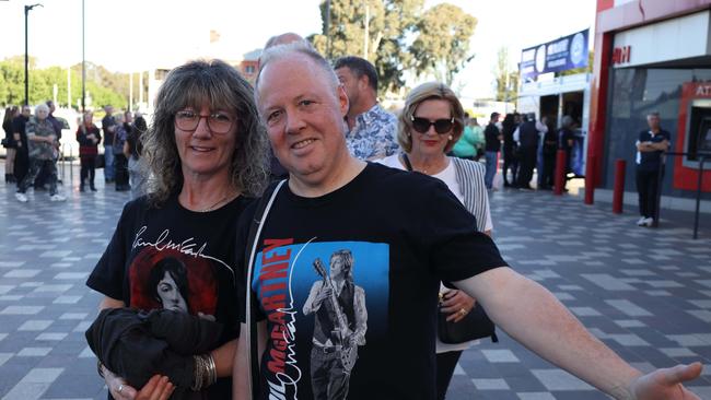 Paul McCartney fans at the Got Back Tour at the Adelaide Entertainment Centre, October 18. Picture: Kelly Barnes