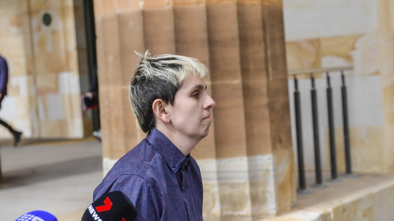 Letiticia Fortune leaves Adelaide Magistrates Court in August. Picture: NewsWire / Roy VanDerVegt