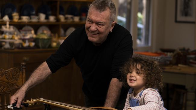 Barnes is bunkered down with his family in their Berrima home. Picture: Ben Rodgers