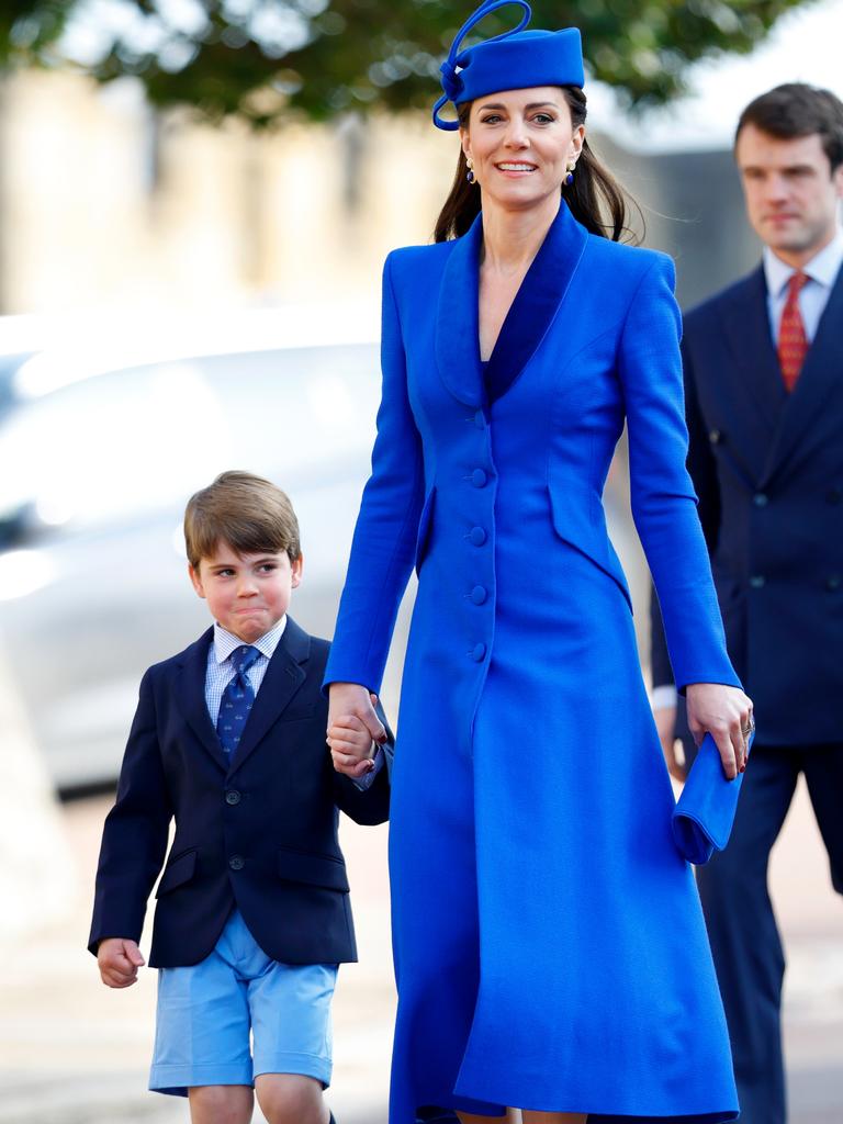 Kate – seen here last year with Prince Louis – has been off work for the majority of 2024 so far. Picture: Max Mumby/Indigo/Getty Images