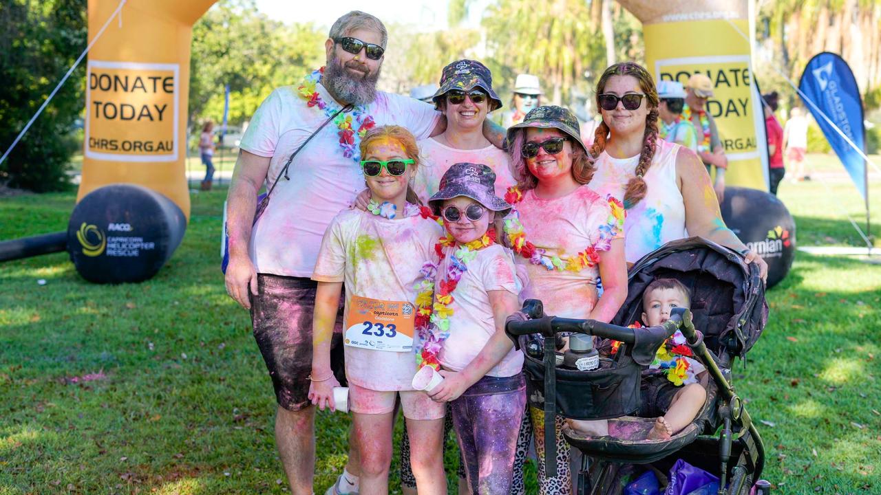 Photos from Cherryandjun Photography of the 2023 Gladstone Colour Me Capricorn fun run for the RACQ CapRescue.
