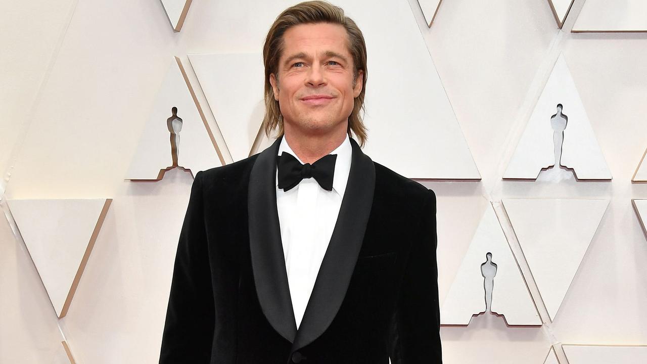 Best Supporting Actor winner Brad Pitt. Picture: AFP
