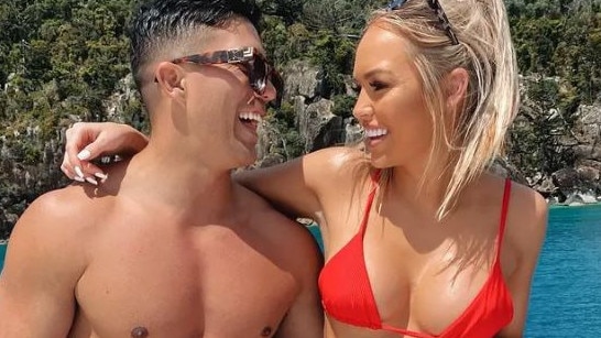 Mitch Third and Tahlia Skaines in happier times in 2020. Picture: Instagram/mitchthird