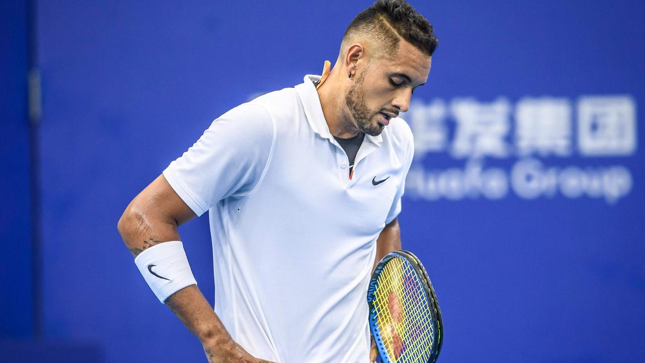 Nick Kyrgios has been handed a suspended 16-week by the ATP.