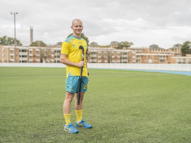 Australian Hockey representative Ryan Oschadleus is part of the pilot program targeting elite athletes wanting them to join the cops.