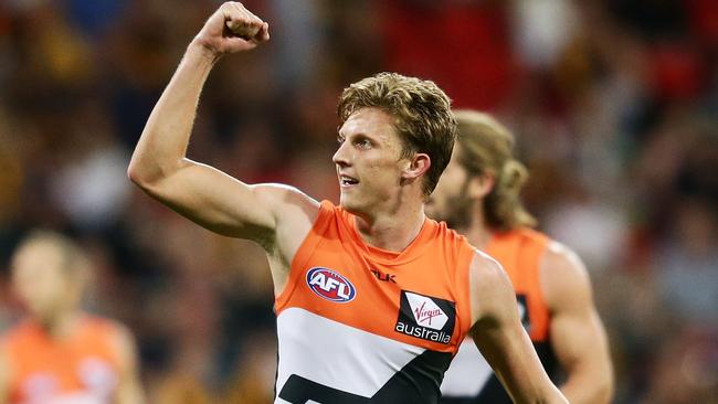 Former top draft pick Lachie Whitfield is starting to hit his straps. Picture: Getty