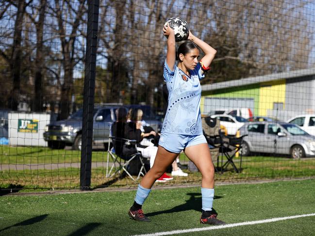 Miley Shipp. Picture: Michael Gorton. U16 Girls NAIDOC Cup at Lake Macquarie Regional Football Facility.