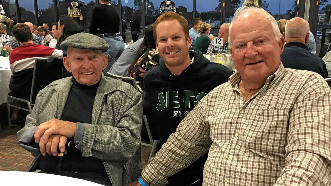 QT rugby league columnist Michael Nunn was delighted to catch up with two Ipswich-bred greats Gary Parcell and Noel Kelly at the latest Jets Old Boys function. Parcell and Kelly were two-thirds of the Australian team's front row in 1960.