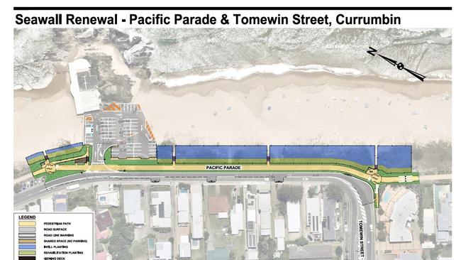 Currumbin seawall renewal &amp; Oceanway upgrade