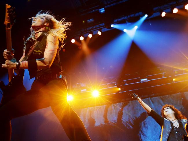 Alice Cooper performs at Brisbane Entertainment Centre. Picture: Mark Calleja/AAP