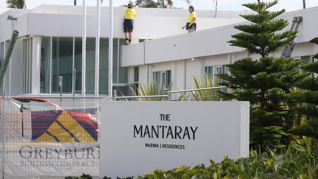 The former Golden Door at The Spit is being transformed into a sales office for The Mantaray Marina Residences. Picture: Glenn Hampson