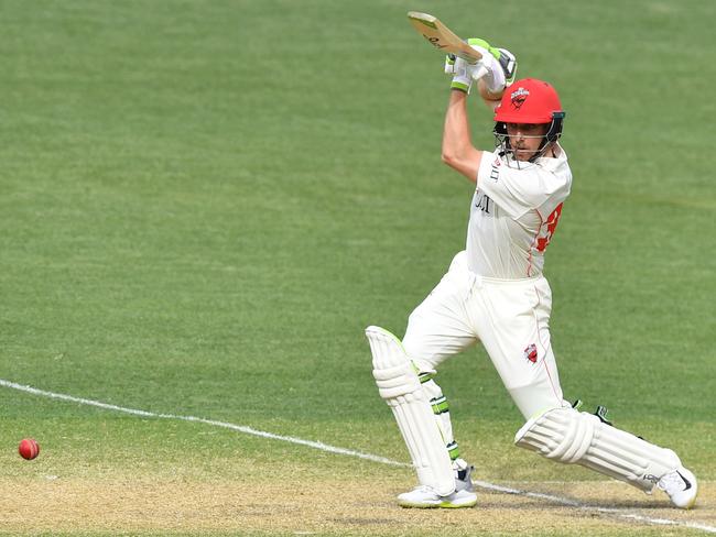 Redbacks skipper on his way to an unbeaten 33. AAP Image/David Mariuz