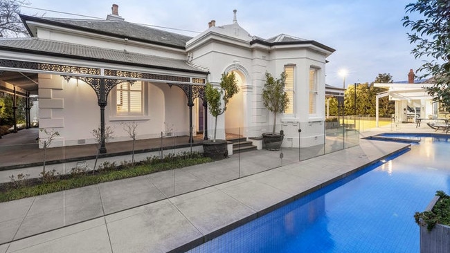 Shane Crawford and Olivia Anderson are selling their impressive home at 44 St Andrews St, Brighton.