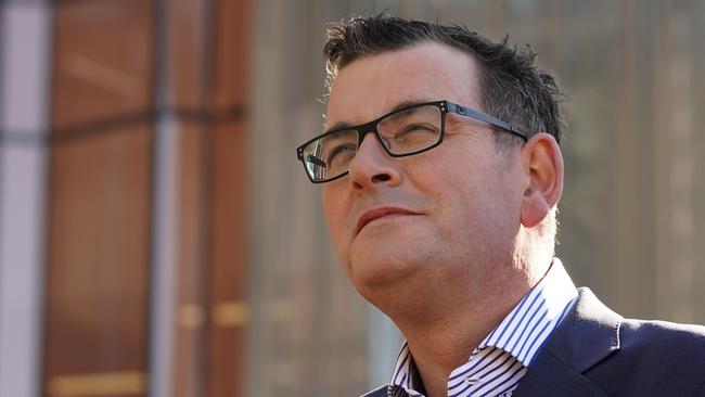 Victorian Premier Daniel Andrews is promising three-year-old kinder. Picture: AAP Image/Stefan Postles