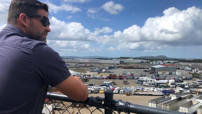 Northern based Gold Coast City councillor Mark Hammel inspecting the Yatala industrial estate in the Gold Coast's north.