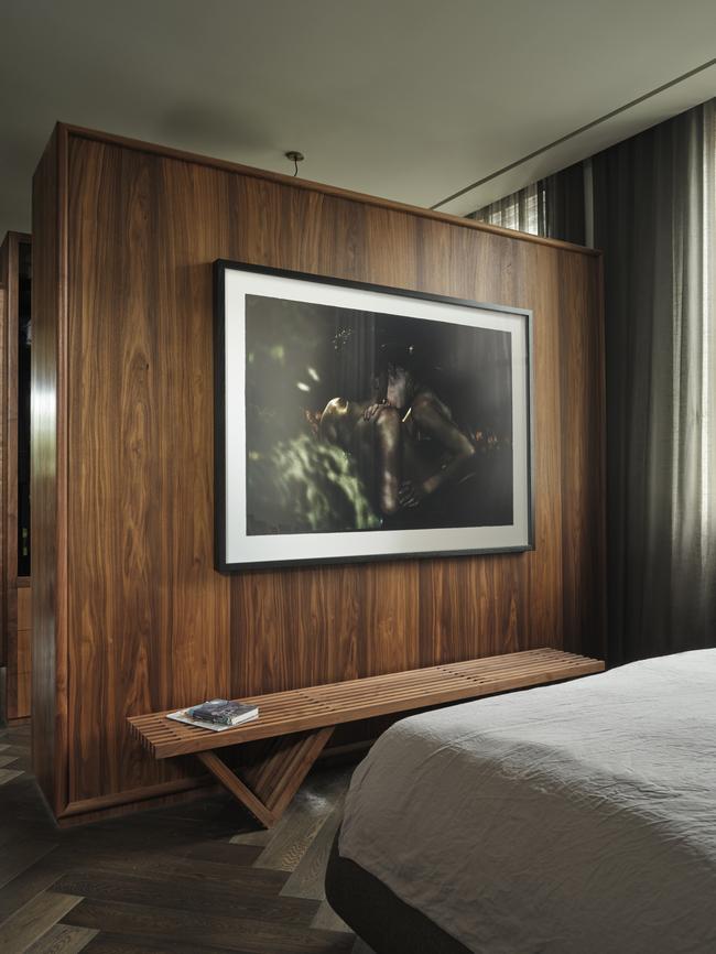 Work in the main bedroom by Bill Henson. Picture: Dave Wheeler