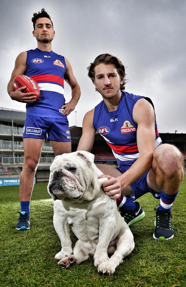 A trio of premiership Bulldogs. Picture: Michael Klein