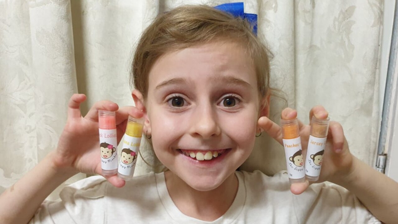 ENTREPRENEUR: Mia Craze has followed in her brother Tyler's footsteps with the establishment of her own business called The Lippy Monkey, specialising in homemade lip balm.