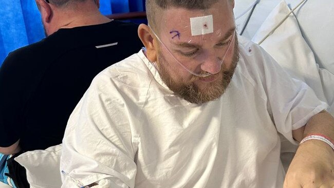 Nathan underwent brain surgery this week in an attempt to remove the malignant tumours. Pictures: GoFundMe/Supplied.