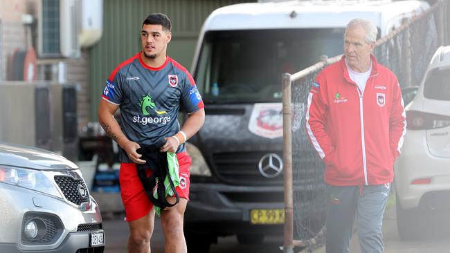 Jamayne Taunoa-Brown joined the Dragons on a 3 game contract from the Warriors. Picture: Toby Zerna