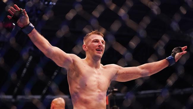 Dan Hooker will have his work cut out against Islam Makhachev. (AAP Image/Michael Dodge)