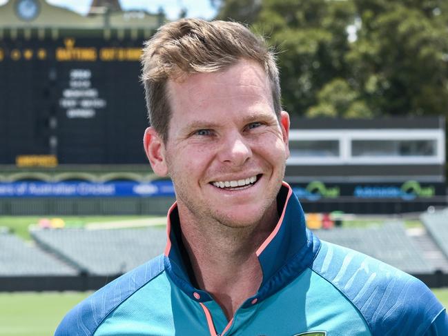 ADELAIDE, AUSTRALIA - JANUARY 14:  Steve Smith of Australia speaks to media ahead of the Test match series between Australia and West Indies at Adelaide Oval on January 14, 2024 in Adelaide, Australia. (Photo by Mark Brake/Getty Images)