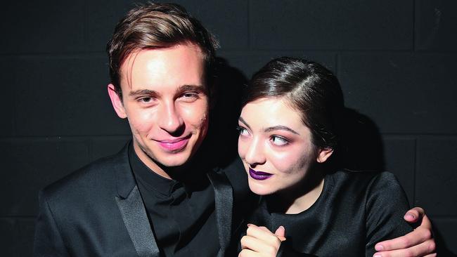 Streten with Lorde at the 2013 ARIA Awards. Picture: Caroline McCredie/Getty Images