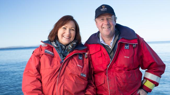 EMBARGO until 2pm ADET, 16 October. Huon Aquaculture Co-Founders, Peter and Frances Bender have today been jointly recognised as the 2018 Australian Farmer of the Year.