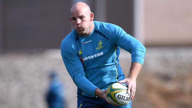 Stephen Moore returned to the Wallabies after the birth of his child.