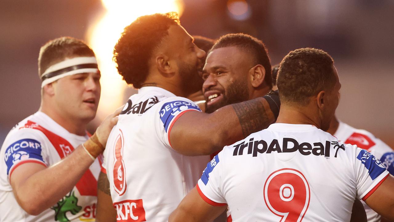 Huge result for the Dragons. Photo by Mark Metcalfe/Getty Images