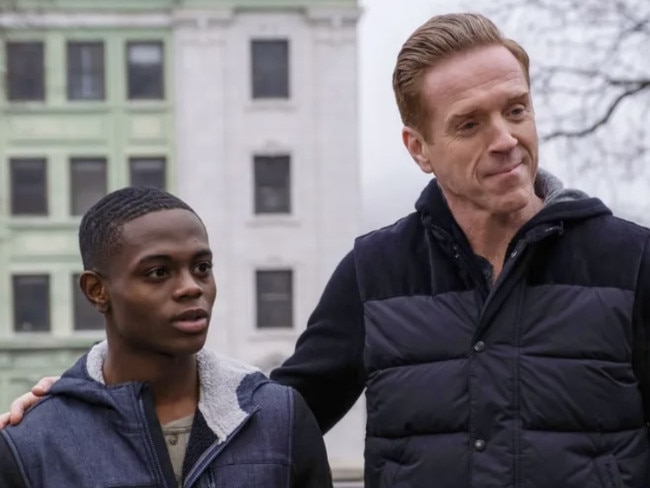 McDowell and Damien Lewis in a scene from <i>Billions.</i>