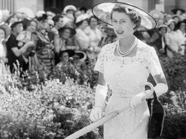 <b>1954 – Sydney</b> The Queen first visited Australia in 1954, less than a year after her Coronation, as part of a six-month tour of the Commonwealth. She was the first reigning monarch to set foot on Australian soil and she and Prince Philip were greeted by massive crowds after sailing into Sydney Harbour. At a garden party at Government House in Sydney guests struggled in the intense heat, but the young Queen was said to have looked “as cool as the tinkle of ice in a glass”.